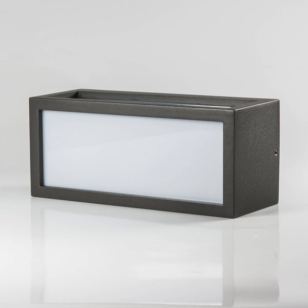 Lucande Wandleuchte außen Tame (spritzwassergeschützt (Modern) in Schwarz aus Aluminium (1 flammig, E27) - Außenwandleuchten Wandlampe Led Außenlampe Outdoor für Außenwand/Hauswand Haus