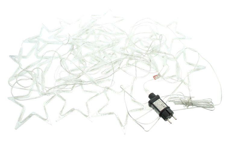 Sternen-Lichterkette mit Netzteil