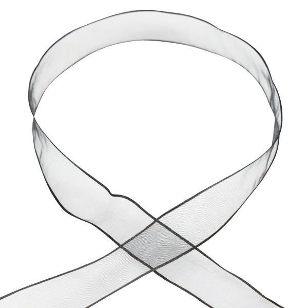 Schwarzes Organzaband, Schleifenband