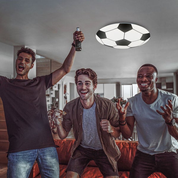 LED Fußballlampe Deckenlampe Kinderzimmerlampe 12W Ø27,5cm Briloner