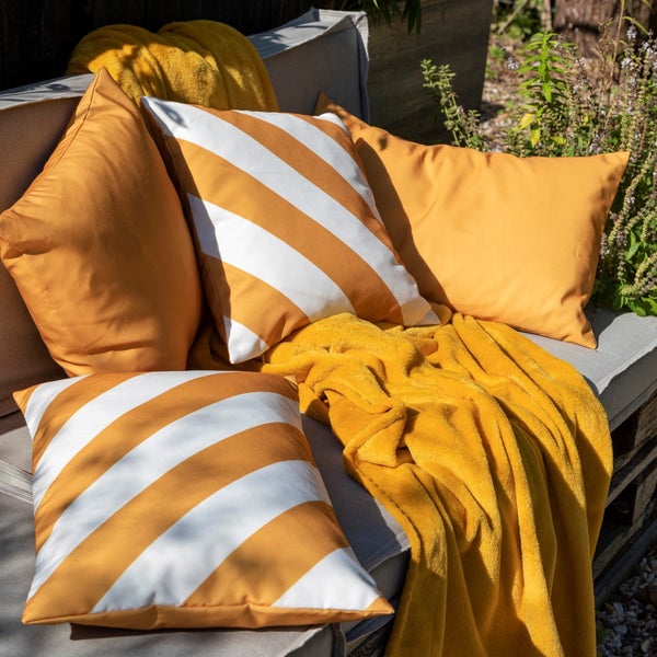 Santorini Outdoor Kissen - 45x45 cm Gelb - Mit Reißverschluss