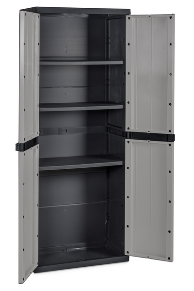 Toomax Bios Midi Stauschrank hoch - hellgrau/anthrazit, 5 Fächer, stabil