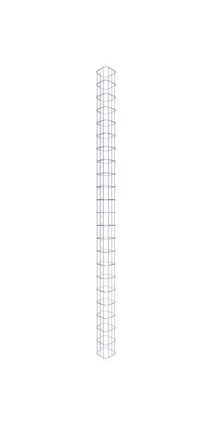 Gabionensäule 17 x 17 cm, MW 5 x 10 cm eckig - Höhe: 2,20 m