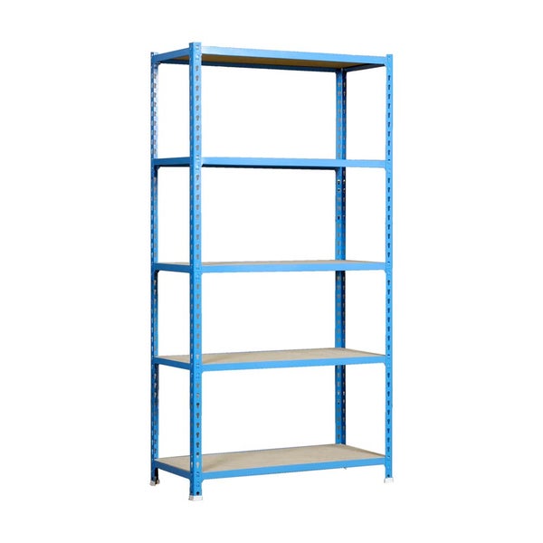 PROREGAL Schwerlastregal Big Muli HxBxT 200 x 120 x 50 cm 5 Fachböden Fachlast 200 kg Blau