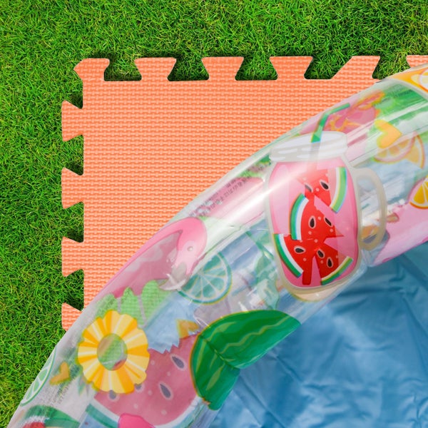 eyepower 8 Große Matten: 1,9m² Poolunterlage 50x50 Antirutschmatte Boden Poolmatte - Pool Unterlage Outdoor Matte Poolunterlage Matten - Platten für Pool Schutzmatte unter Pool Bodenmatte Pool Outdoor