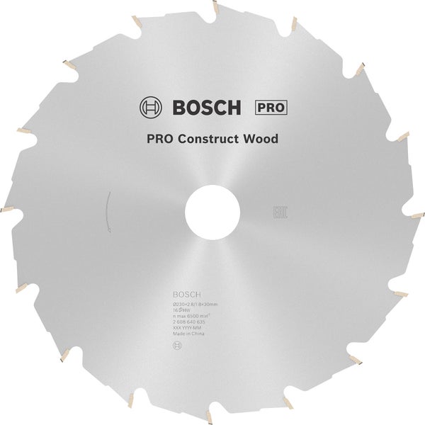 Bosch PRO Construct Wood Kreissägeblatt 230 x 2,8 x 30 mm - 2608640635