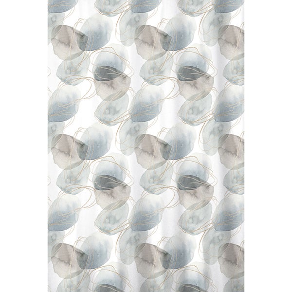 Duschvorhang mit abstraktem Punktmuster