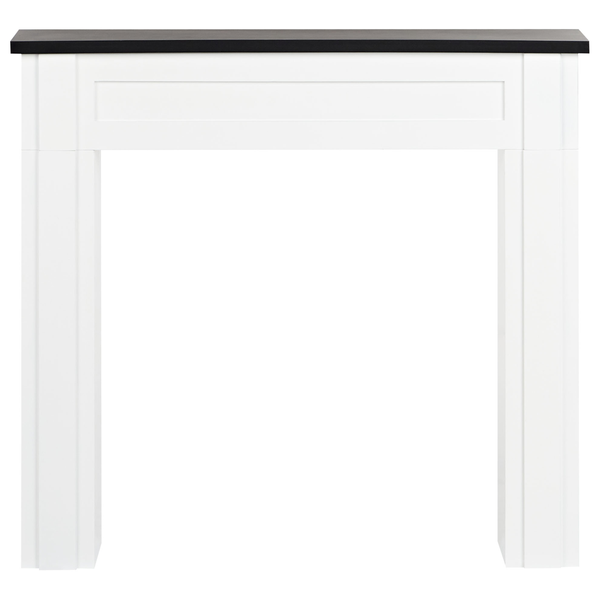 Kaminkonsole aus Holz mit rechteckiger Form