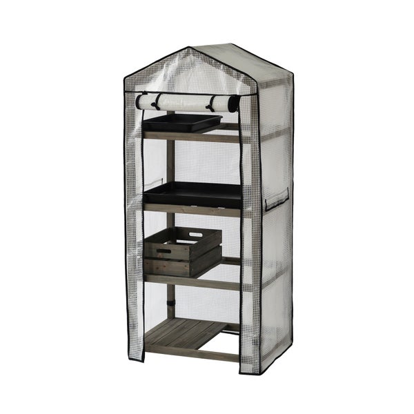VegTrug® Gewächshaus - Grey Wash - 71x49x157 cm