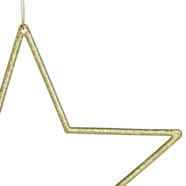 Goldener Stern als Weihnachtsschmuck