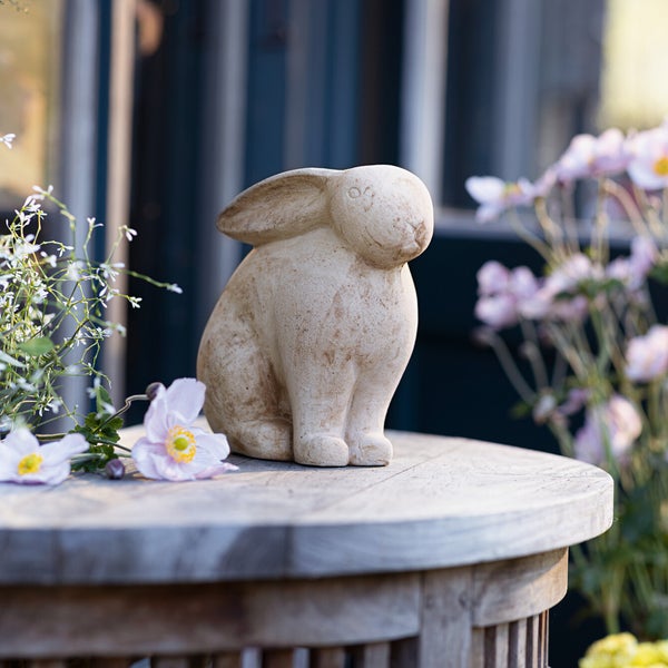 FRANK FLECHTWAREN | Hase Albert, TERRACOTTA, 22 x 13 x 18 cm