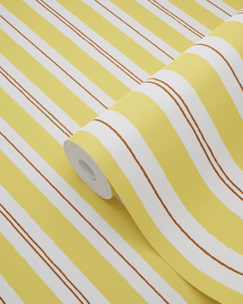 Tapetenrolle mit Streifenmuster