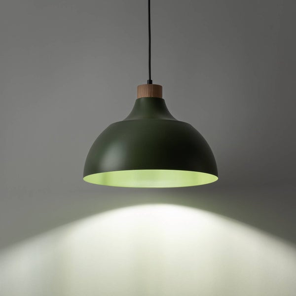 Envostar Pendelleuchte Kaitt (Skandinavisch) in Grün aus Metall (1 flammig, E27) - Deckenlampe Esstischlampe Hängelampe Hängeleuchte Wohnzimmerleuchte