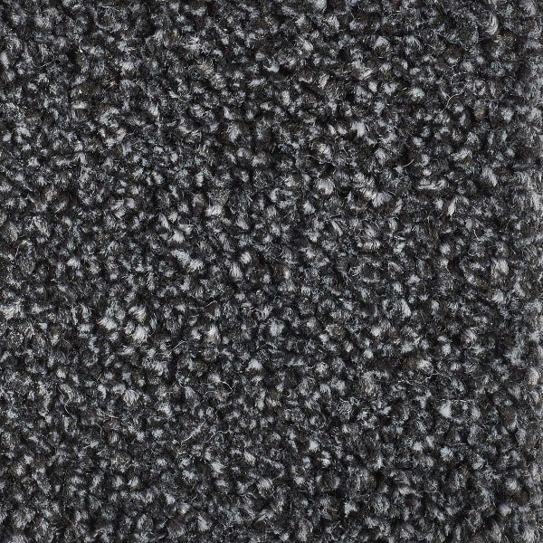 Teppichboden Meterware anthrazit Velours Auslegware dunkelgrau 400 cm Breite (Meterware)