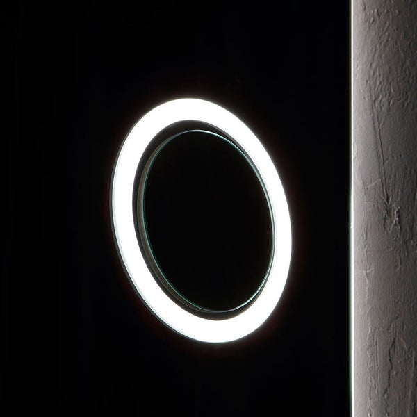 Rechteckiger LED-Hintergrundbeleuchteter Spiegel 120x70 mit Vergrößerungsspiegel