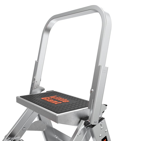 Little Giant Klapptritt aus Aluminium mit Sicherheitsbügel und rutschfester Trittfläche