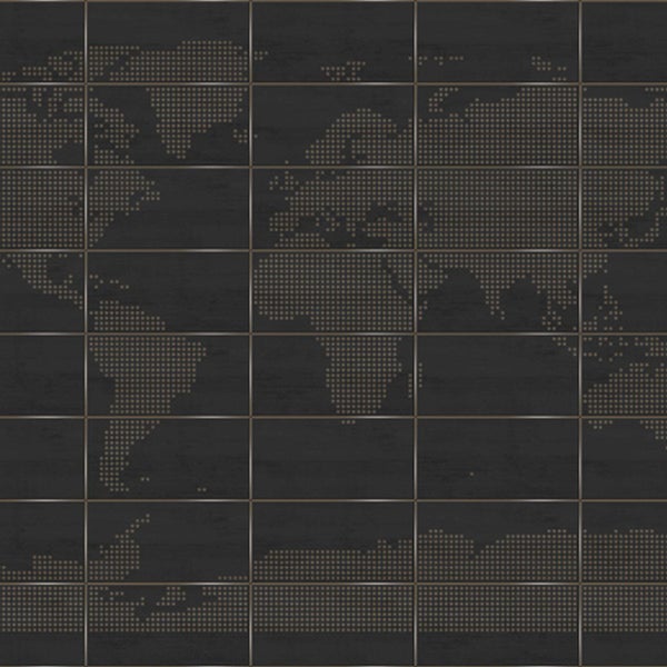 Fliesen mit Weltkartenmuster