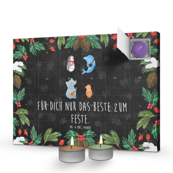 Mr. & Mrs. Panda Duftkerzen Adventskalender Big Band - Schwarz