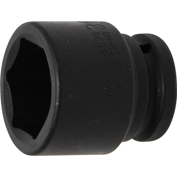 BGS Kraft-Steckschlüssel-Einsatz Sechskant Antrieb Innenvierkant 20 mm (3/4) SW 36 mm - 5636