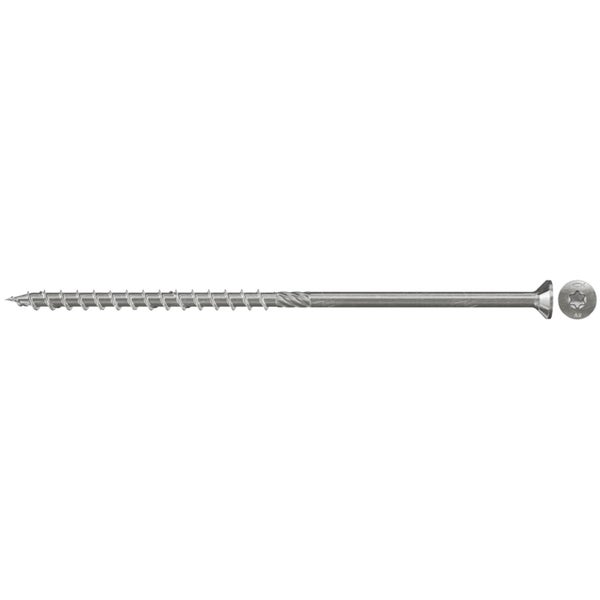 Fischer 100x Power-Fast 6 x 200 Senkkopf nicht rostender Stahl A4 Teilgewinde Innenstern TX - 657407