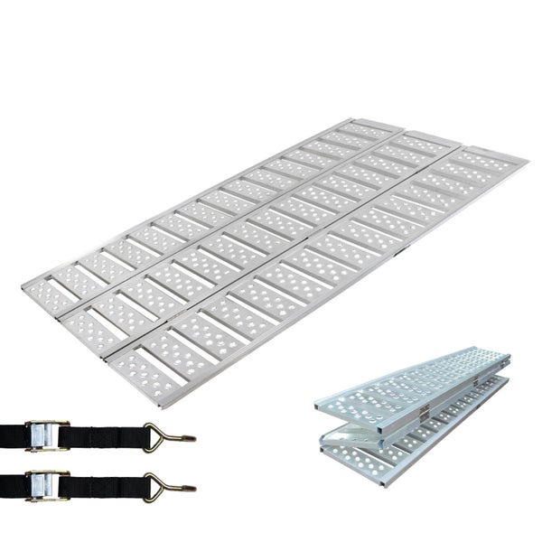DREIBREIT by TRUTZHOLM 3-fach Auffahrrampe klappbar 215cm 1020kg Alu gelocht Verladerampe