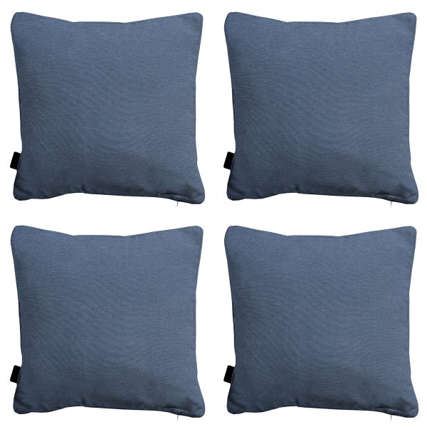 Dekokissen Panama Saphirblau - Ca. 45x45 cm - 4er-Set