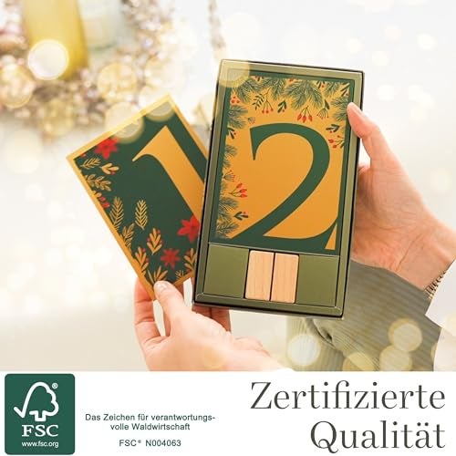 Adventskalender 2024 Frauen - 24 Achtsamkeitsübungen - Adventskalender Frauen Achtsamkeit & Motivation - Adventskalender Sprüche - Adventkalender Tischkalender - Adventskalender Achtsamkeit AC002