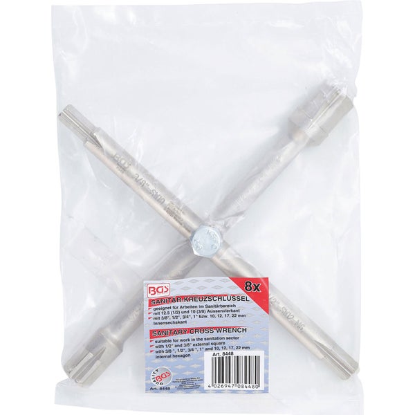 BGS Sanitär Kreuzschlüssel im Paket