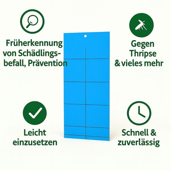 Blaue Schädlingsbekämpfungsfalle zur Früherkennung von Schädlingsbefall