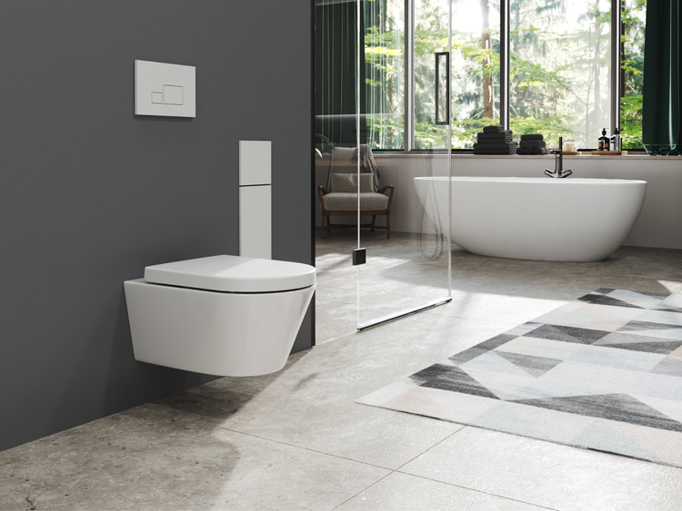 SSWW Design Hänge-WC Beta CT2063V.19 – Spülrandlos – mit Softclose & Nanobeschichtung