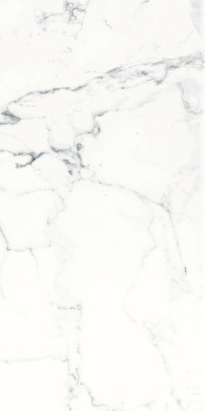 Feinsteinzeug Wand- und Bodenfliese Cararra Weiß 30 x 60 x 0,85 cm glasiert matt