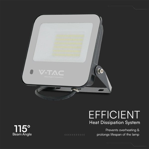 LED-Strahler mit 115 Grad Abstrahlwinkel und V-TAC Logo