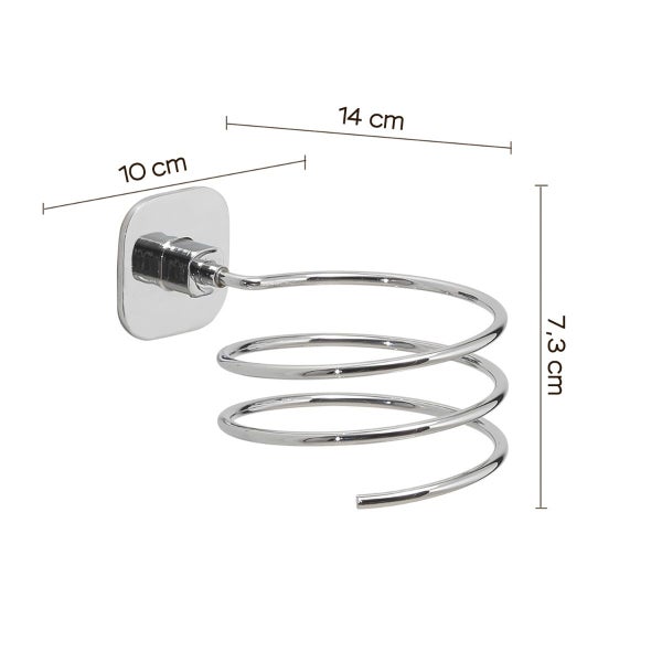 Spiralförmiger Halter für Haartrockner aus Edelstahl | Timo
