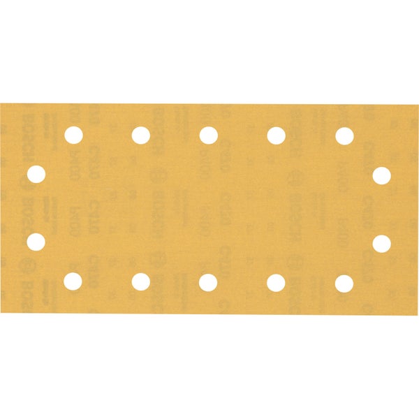 Bosch 10x Expert C470 Schleifpapier mit 14 Löchern für Schwingschleifer 115 x 230 mm G 400 - 2608900866