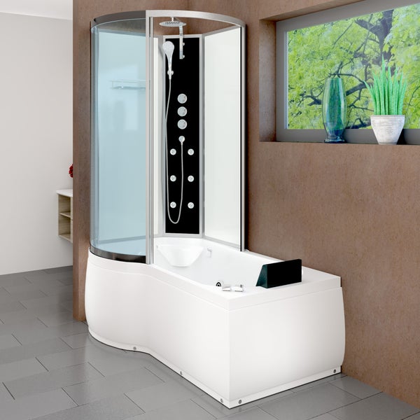 Whirlpool Wanne Duschkabine ws K50-R02-WP 100x170
