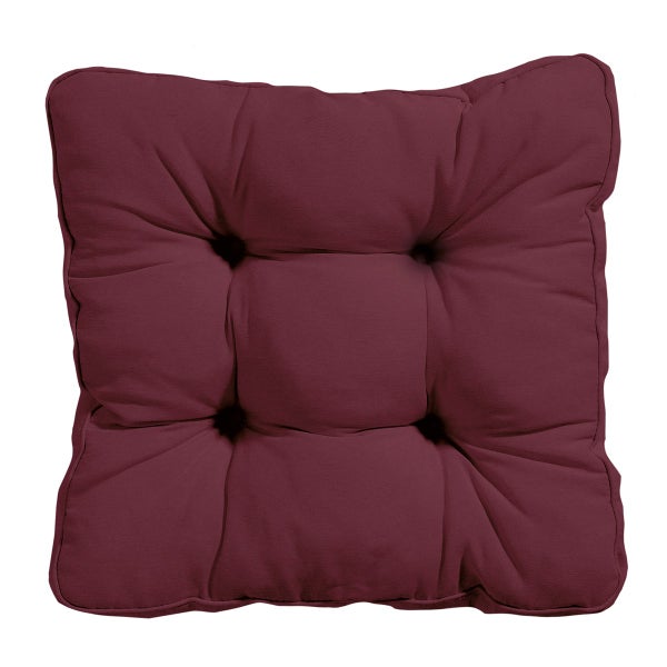 Sitzkissen Florance Panama bordeaux - Ca. 47x47 cm - 4er-Set