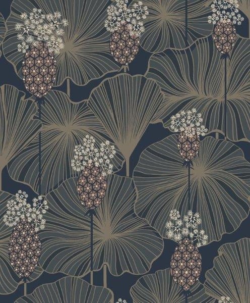 Borastapeter Tapete Blumen Grün - 53 cm x 10.05 m - 660305