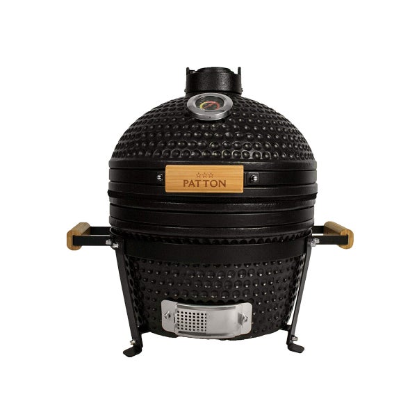 PATTON Keramikgrill Kamado Classic Compact - Mattschwarz