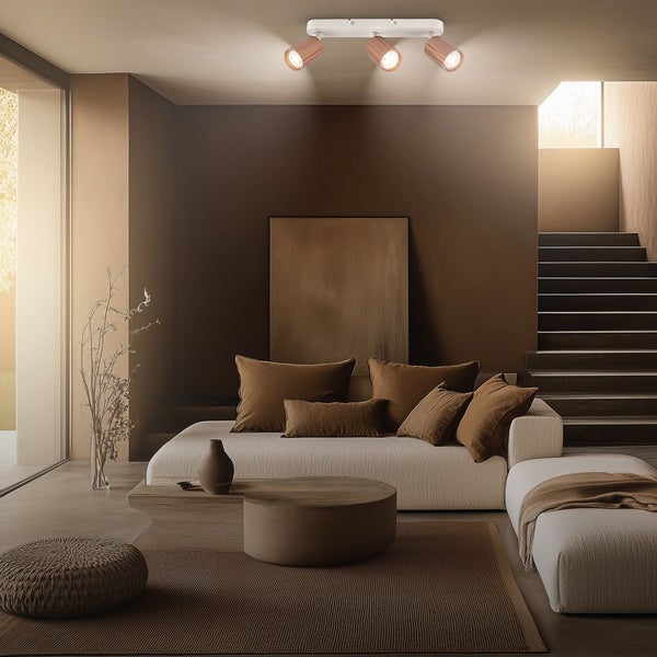 Deckenstrahler Deckenleuchte Deckenlampe Schlafzimmer Schwenkbar 3-flammig