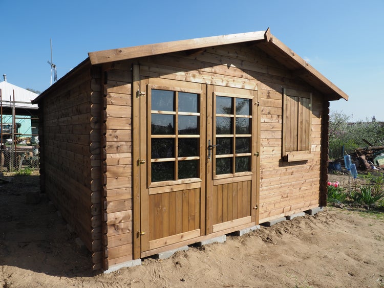 Gartenhaus, Gerätehaus 16m2 - 4x4m - 28mm - Imprägniert