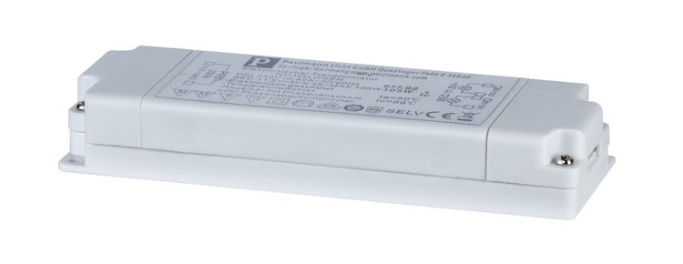 Paulmann elektronischer Transformator für Niedervolt Halogenlampen mit 35 bis 105 Watt Leistung.