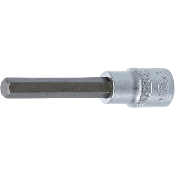 BGS Bit-Einsatz Länge 100 mm Antrieb Innenvierkant 12,5 mm (1/2) Innensechskant 10 mm - 4264