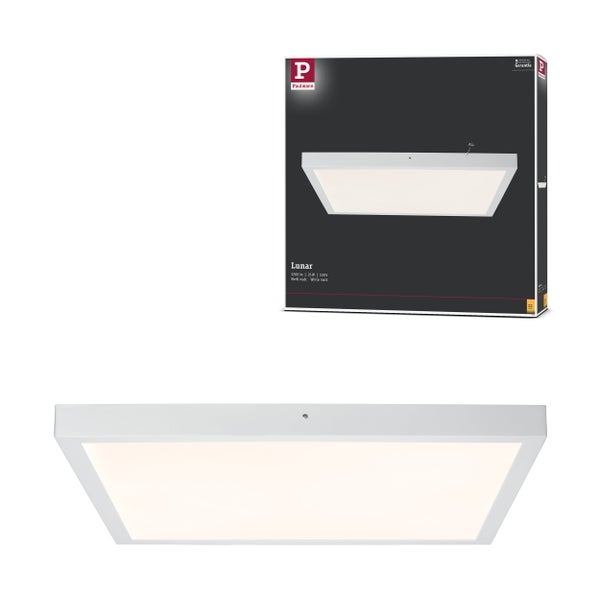 Runde LED Deckenleuchte mit flachem Design und satinierter Abdeckung