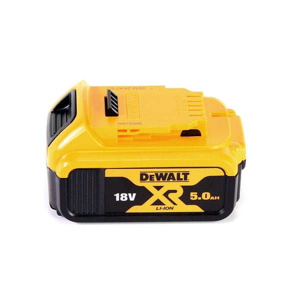 DeWalt XR Lithium-Ionen-Akku, 18 Volt, 5,0 Amperestunden.