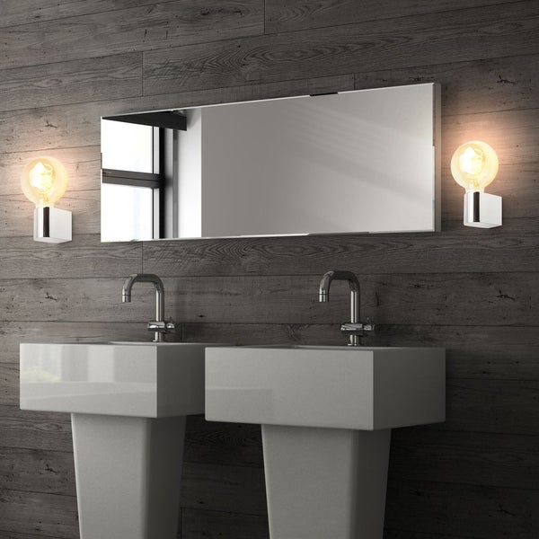 Briloner Donga Spiegelleuchte Bad, IP44 Spritzwasserschutz, Chrom, 4,5 x 8 x 9,5 cm
