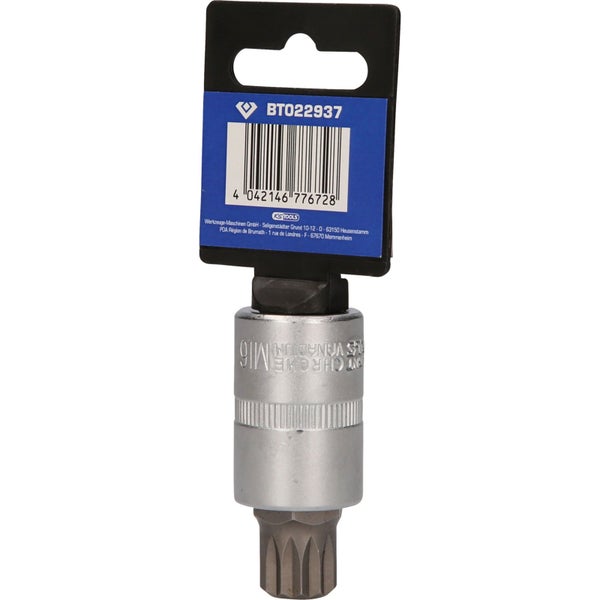 BRILLIANT TOOLS 1/2 Vielzahn-Bit-Stecknuss 55 mm lang M16 - BT022937
