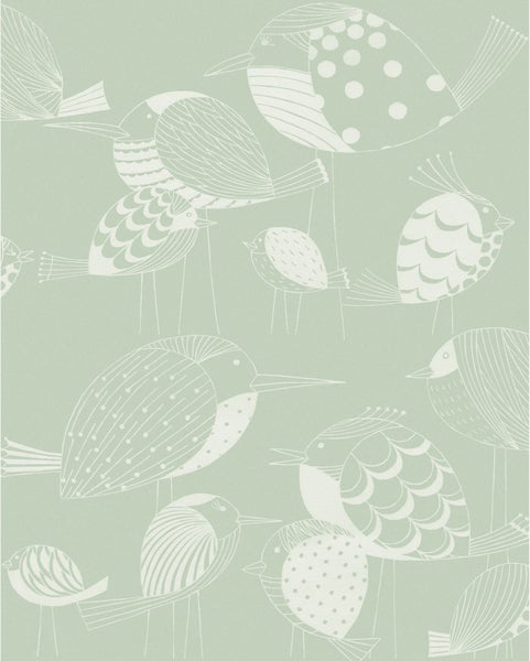 Tapete mit Vogelmuster