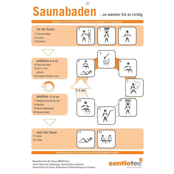 Sentiotec Saunazubehör Set 11-teilig, hochwertig