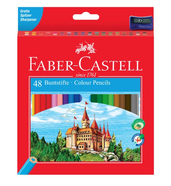 Faber-Castell Buntstifte Castle, 48er Set Eco-Farbstifte