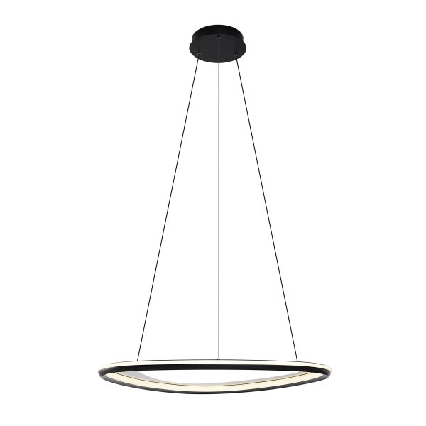 Ringförmige Hängeleuchte mit LED Beleuchtung.